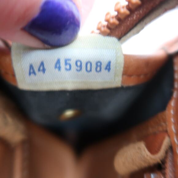 Vintage 90s Dooney & Bourke Black and Tan Leather Crossbody Bag Purse - Picture 9 of 9